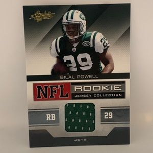 2011 Absolute Memorabilia NFL Rookie Jersey Bilal Powell Jets #5 (014)